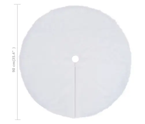 Ziemassvētku Egles Pamatnes Pārklājs, 90 Cm, Mākslīgā Kažokāda  Vidaxl