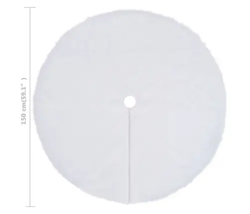 Jõulupuu Seelik, Valge, 150 cm Kunstkarusnahk