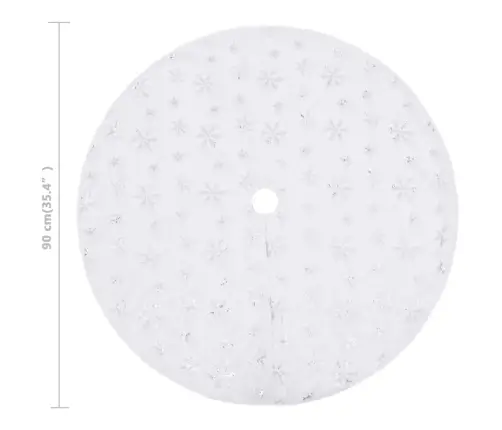 Ziemassvētku Egles Pamatnes Pārklājs, 90 Cm, Mākslīgā Kažokāda Vidaxl