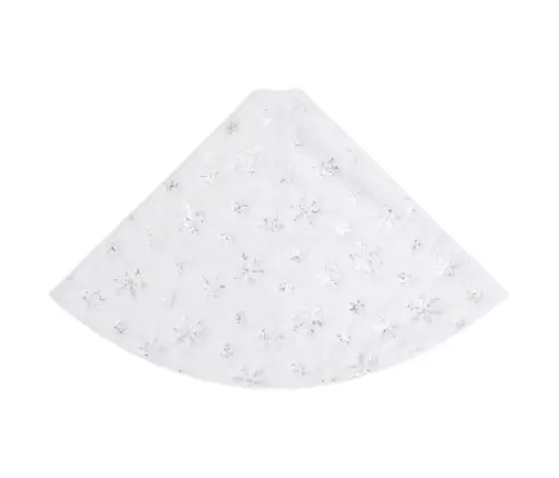 Luksuslik Jõulupuu Seelik, Valge, 122 cm Kunstkarusnahk