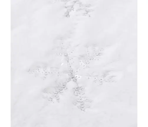 Grezns Ziemassvētku Eglītes Svārki, Balti, 150 Cm, Mākslīgā Kažokāda Vidaxl