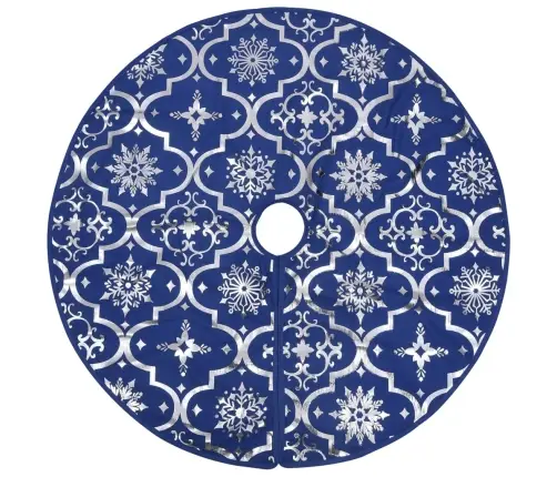 Luksuslik Jõulupuu Alune Lina, Sokiga, Sinine, 122 cm Kangas