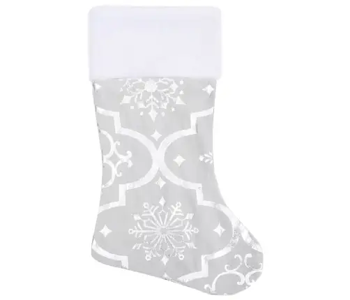 Luksuslik Jõulupuu Alune Lina, Sokiga, Valge, 90 cm Kangas