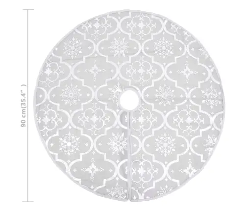 Luksuslik Jõulupuu Alune Lina, Sokiga, Valge, 90 cm Kangas