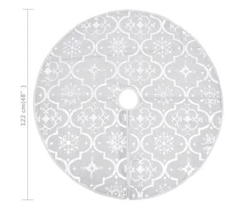 Ziemassvētku Egles Pamatnes Paklājs Un Zeķe, 122 Cm, Audums Vidaxl