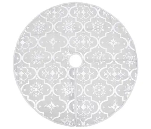 Luksuslik Jõulupuu Alune Lina, Sokiga, Valge, 150 cm Kangas