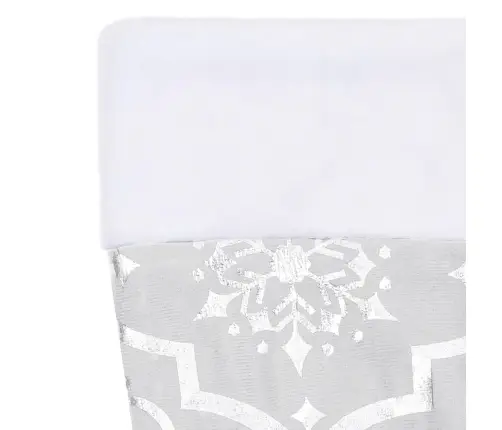 Luksuslik Jõulupuu Alune Lina, Sokiga, Valge, 150 cm Kangas