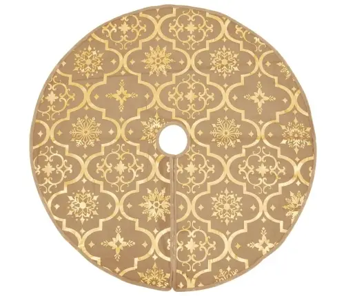 Ziemassvētku Egles Pamatnes Paklājs Un Zeķe, 90 Cm, Audums Vidaxl