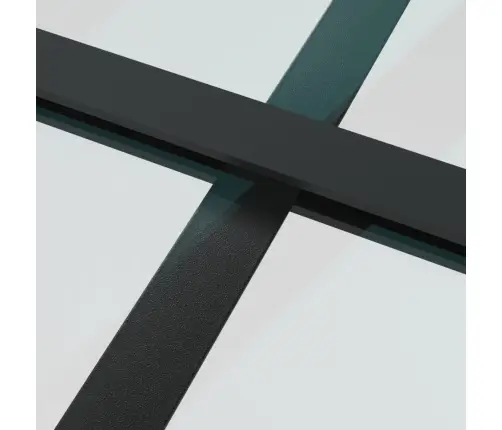 Bīdāmās Durvis, 76X205 Cm, Esg Stikls, Melns Alumīnijs Vidaxl