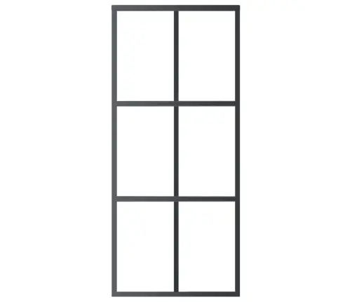 Stumdomos Durys, Juodos, 90X205cm Esg Stiklas Ir Aliuminis