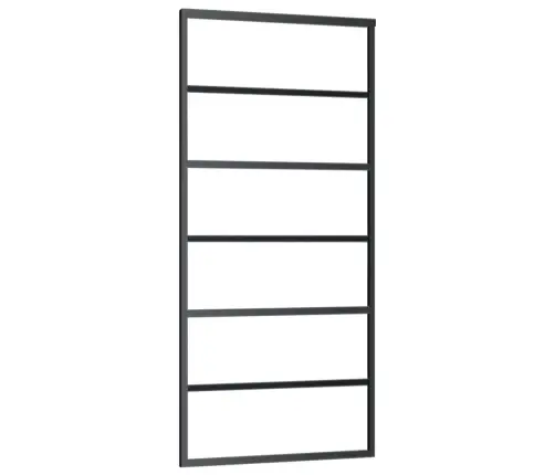 Liuguks, Esg-Klaas Ja Alumiinium, 90X205 cm Must