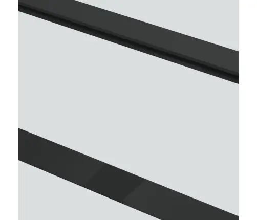 Bīdāmās Durvis, 102X205 Cm, Esg Stikls, Melns Alumīnijs Vidaxl