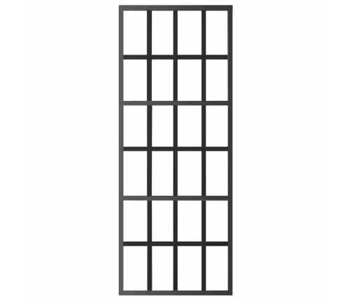 Stumdomos Durys, Juodos, 76X205cm Esg Stiklas Ir Aliuminis