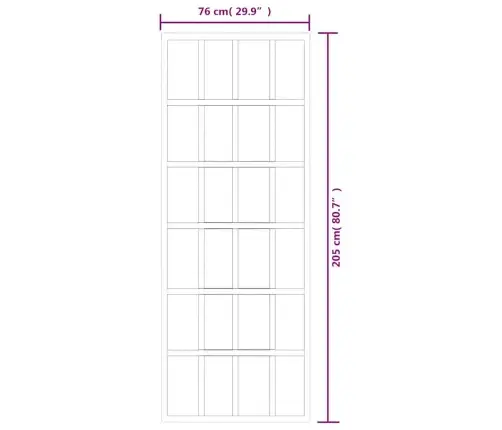 Stumdomos Durys, Juodos, 76X205cm Esg Stiklas Ir Aliuminis