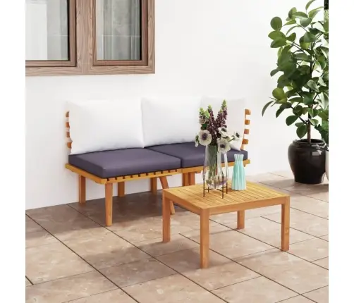 2-Osaline Aiadiivani Komplekt Patjadega, Akaatsiapuit