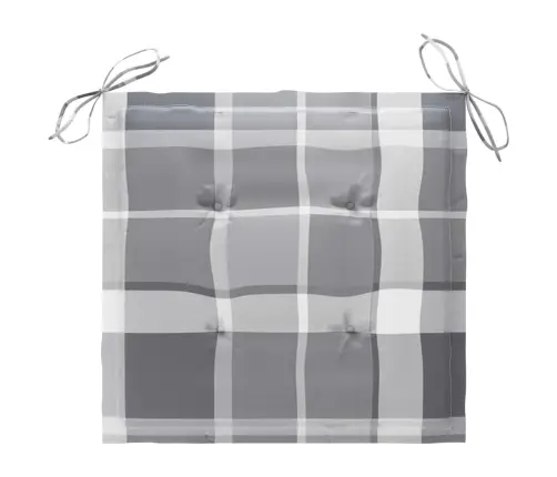 Dārza Krēsli, Matrači Ar Četrstūriem, 4 Gab., Masīvs Tīkkoks Vidaxl