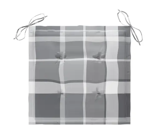 Dārza Krēsli, Matrači Ar Četrstūriem, 6 Gab., Masīvs Tīkkoks Vidaxl