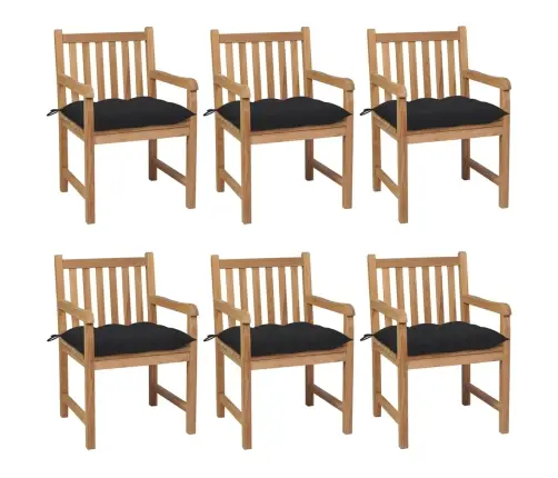 Aiatoolid, 6 Tk, Mustade Istmepatjadega, Tiikpuu