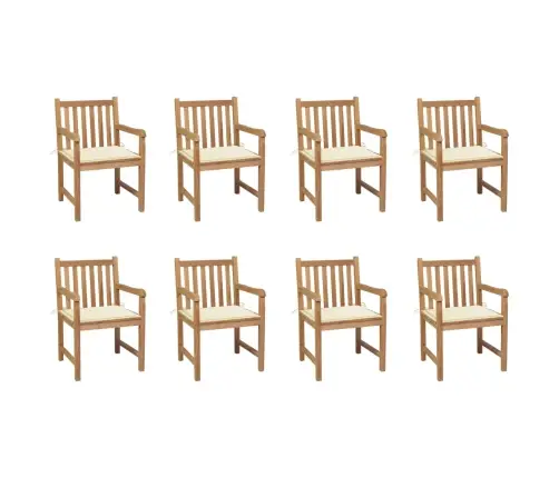 Aiatoolid Kreemjate Patjadega, 8 Tk, Tiikpuu