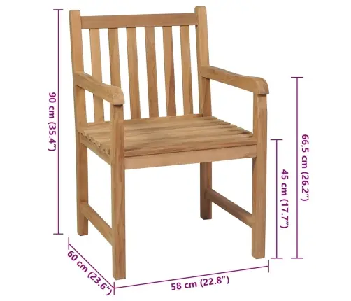 Dārza Krēsli, 8 Gab., Bēši Matrači, Masīvs Tīkkoks Vidaxl