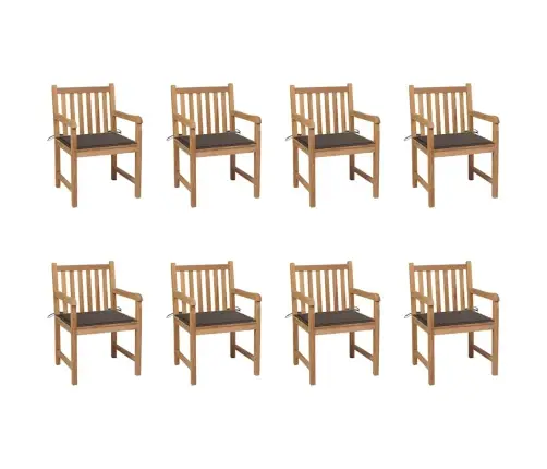 Aiatoolid Pruunikashallide Patjadega, 8 Tk, Tiikpuu