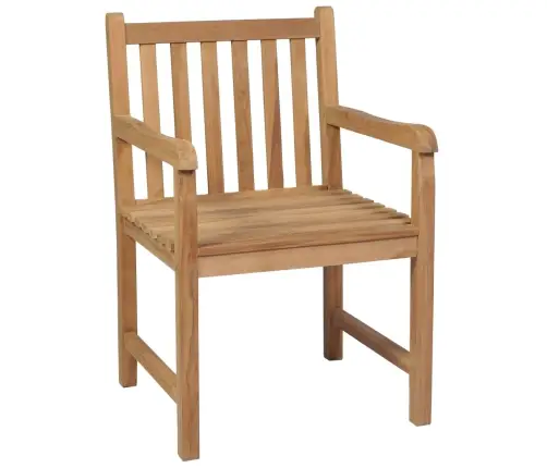 Dārza Krēsli, Matrači Ar Četrstūriem, 8 Gab., Masīvs Tīkkoks Vidaxl