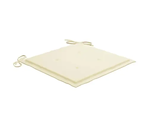 Dārza Krēsli Ar Matračiem, 4 Gab., Masīvs Tīkkoks Vidaxl