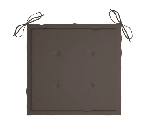 Dārza Krēsli Ar Matračiem, 6 Gab., Masīvs Tīkkoks Vidaxl