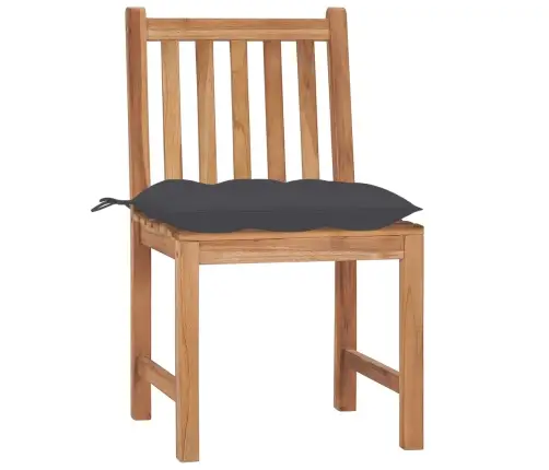 Dārza Krēsli Ar Matračiem, 6 Gab., Masīvs Tīkkoks Vidaxl