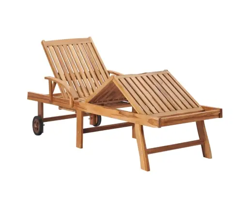 Saulės Gultai Su Staliuku Ir Čiužinukais, 2Vnt., Tikmedis