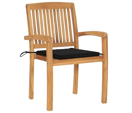 Dārza Krēsli Ar Matračiem, 4 Gab., Masīvs Tīkkoks Vidaxl