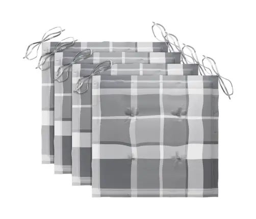 Virnastatavad Patjadega Aiatoolid, 4 Tk, Tiikpuit