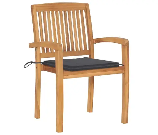 Dārza Krēsli Ar Matračiem, 6 Gab., Masīvs Tīkkoks Vidaxl