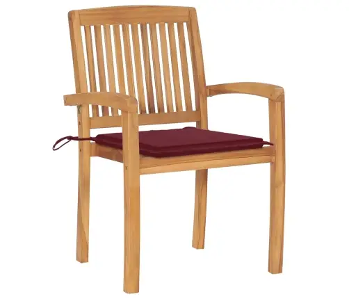 Dārza Krēsli Ar Matračiem, 6 Gab., Masīvs Tīkkoks Vidaxl