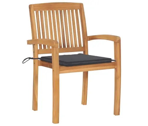 Dārza Krēsli Ar Matračiem, 8 Gab., Masīvs Tīkkoks Vidaxl