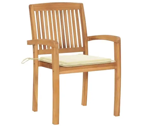 Virnastatavad Patjadega Aiatoolid, 8 Tk, Tiikpuu