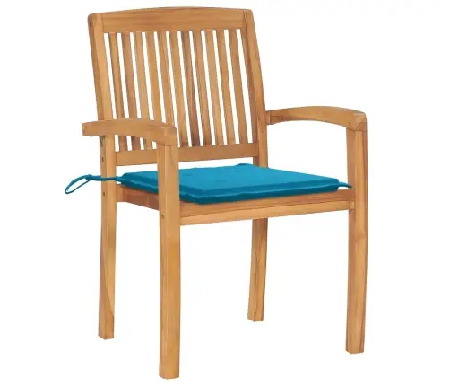 Virnastatavad Patjadega Aiatoolid, 8 Tk, Tiikpuu