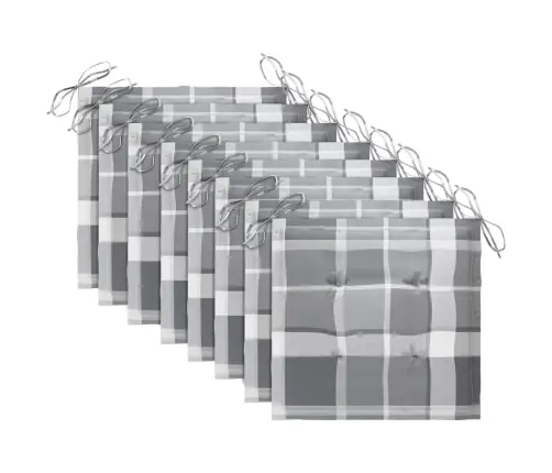 Dārza Krēsli Ar Matračiem, 8 Gab., Masīvs Tīkkoks Vidaxl