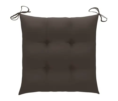 Virnastatavad Patjadega Aiatoolid, 4 Tk, Tiikpuit