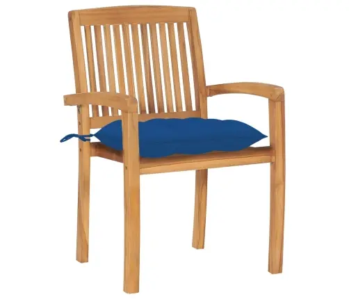 Dārza Krēsli Ar Matračiem, 4 Gab., Masīvs Tīkkoks Vidaxl