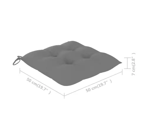 Dārza Krēsli Ar Matračiem, 6 Gab., Masīvs Tīkkoks Vidaxl