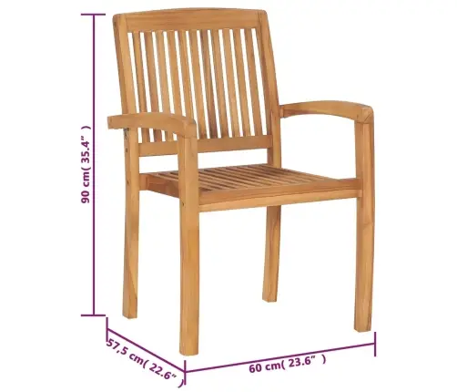 Dārza Krēsli Ar Matračiem, 6 Gab., Masīvs Tīkkoks Vidaxl