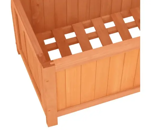 Puķu Kaste Ar Špaleru, Brūna, 70X30X135 Cm, Egles Masīvkoks Vidaxl