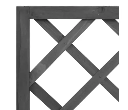 Puķu Kaste Ar Špaleru, Melna, 70X30X135 Cm, Egles Masīvkoks Vidaxl