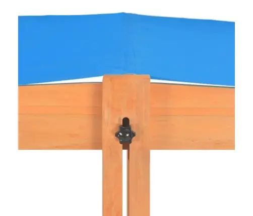 Smilšu Kaste Ar Regulējamu Jumtu, Egles Koks, 115X115X115 Cm Vidaxl