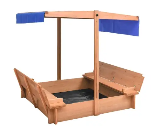 Liivakast Katusega, 122 X 112 X 112 cm Kuusepuit