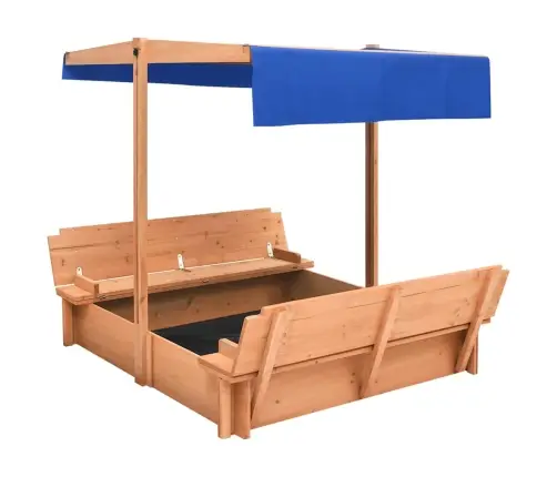 Liivakast Katusega, 122 X 112 X 112 cm Kuusepuit