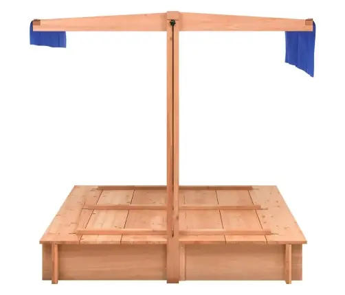 Liivakast Katusega, 122 X 112 X 112 cm Kuusepuit