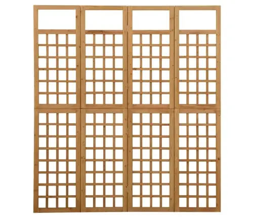 4 Paneļu Istabas Aizslietnis, Egles Masīvkoks, 161X180 Cm Vidaxl