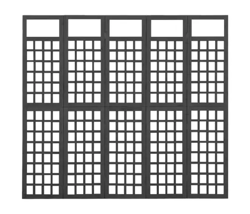 Kambario Pertvara/Treliažas, 5 Dalių, Juoda, 201,5X180cm Eglė